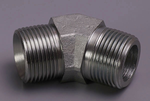 45° Bend British made pipe outer screw thread 60° inner cone / British made cone pipe outer screw thread
